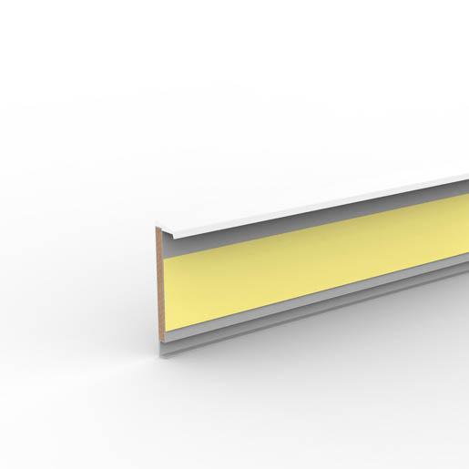 Döllken TKSO6 5012 weiss 5,15mt Teppich-Kernsockelleiste